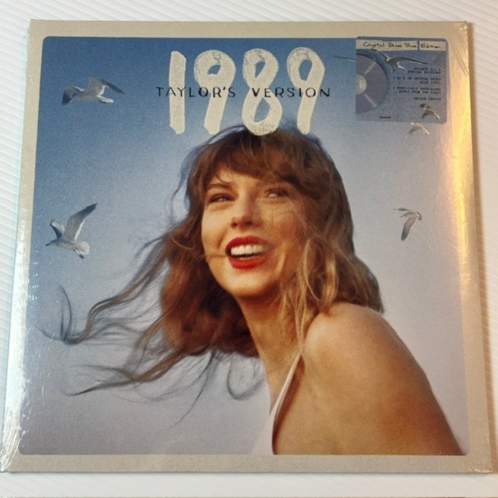 Taylor Swift 1989 Taylor's Version Crystal Skies Blue Edition 2LP Vinyl Record